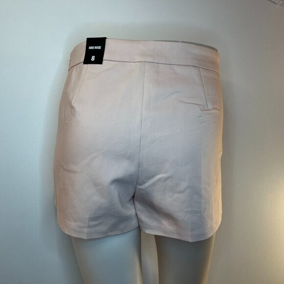 EXPRESS Women's Light Pink Side Zip Shorts - Size 8 - NWT $49.90 - Picture 3 of 3